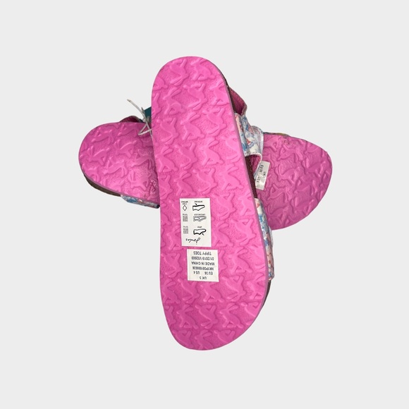 Joules Floral Tippy Toes Velcro Strap Sandals - Picture 6 of 6
